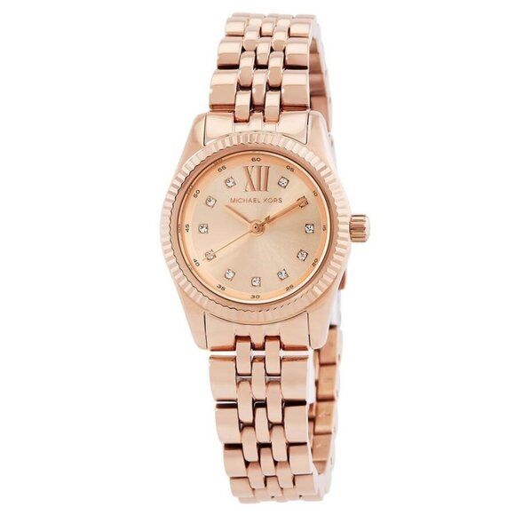 NWT Authentic Michael Kors Lexington Quartz Rose Gold Dial Women's Watch - Picture 1 of 3